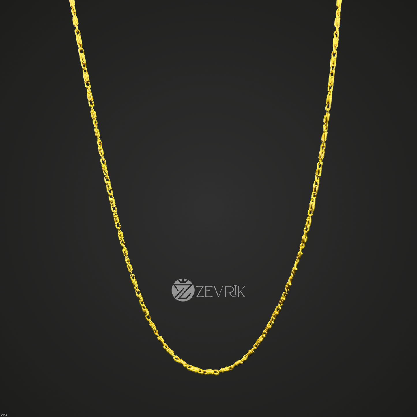 Classic Link Gold Plated Imitation Chain for Women (24 Inch) - Zevrik