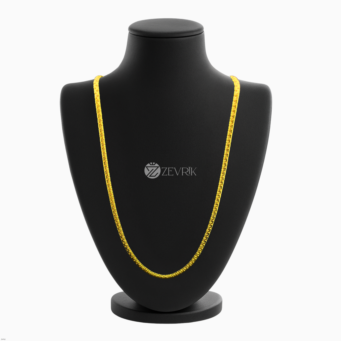 Bold Box Link Gold Plated Imitation Chain for Men & Women (24 Inch) - Zevrik