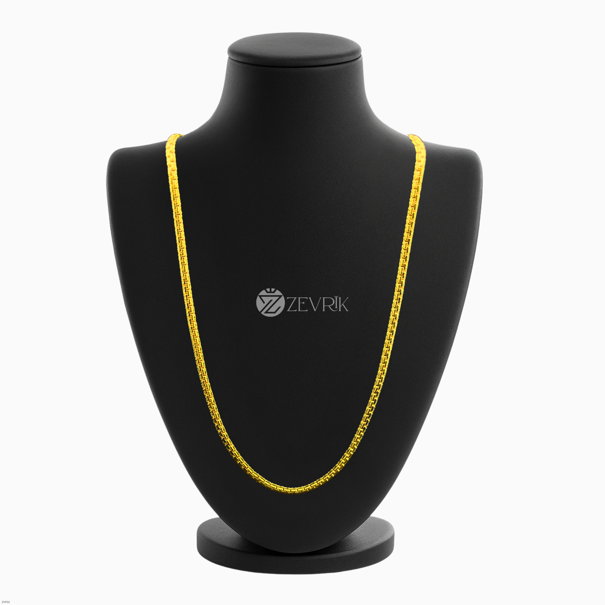 Bold Box Link Gold Plated Imitation Chain for Men & Women (24 Inch) - Zevrik