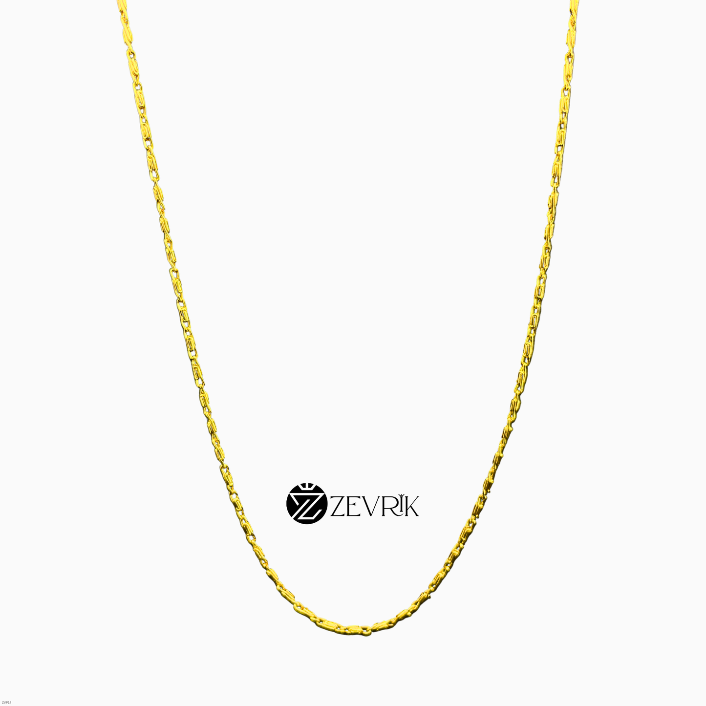 Classic Link Gold Plated Imitation Chain for Women (24 Inch) - Zevrik