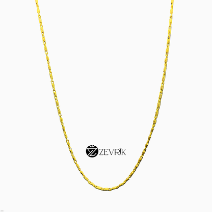 Classic Link Gold Plated Imitation Chain for Women (24 Inch) - Zevrik