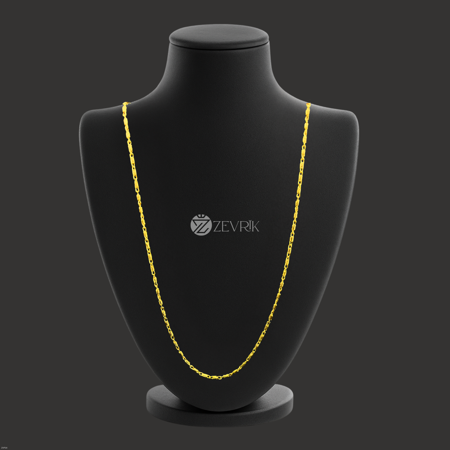 Classic Link Gold Plated Imitation Chain for Women (24 Inch) - Zevrik