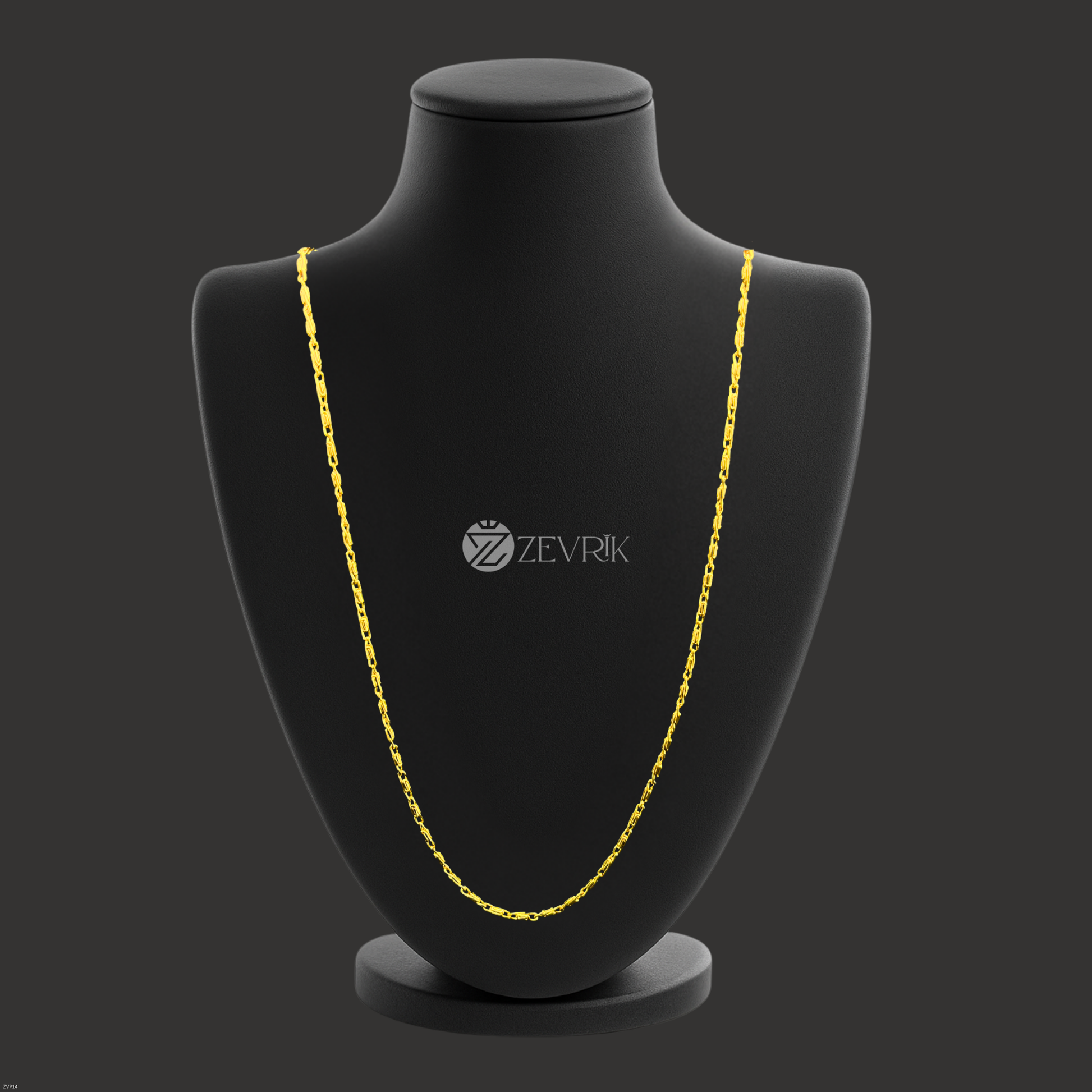 Classic Link Gold Plated Imitation Chain for Women (24 Inch) - Zevrik