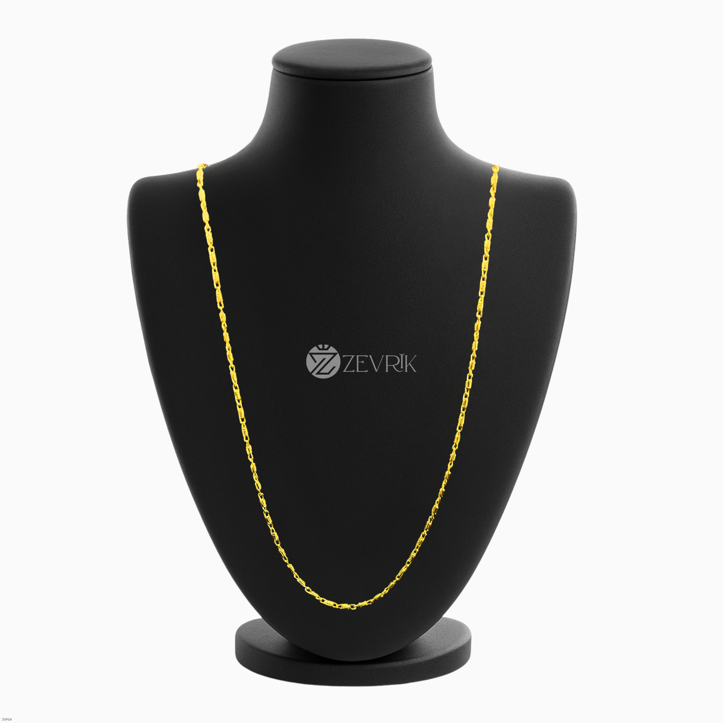 Classic Link Gold Plated Imitation Chain for Women (24 Inch) - Zevrik