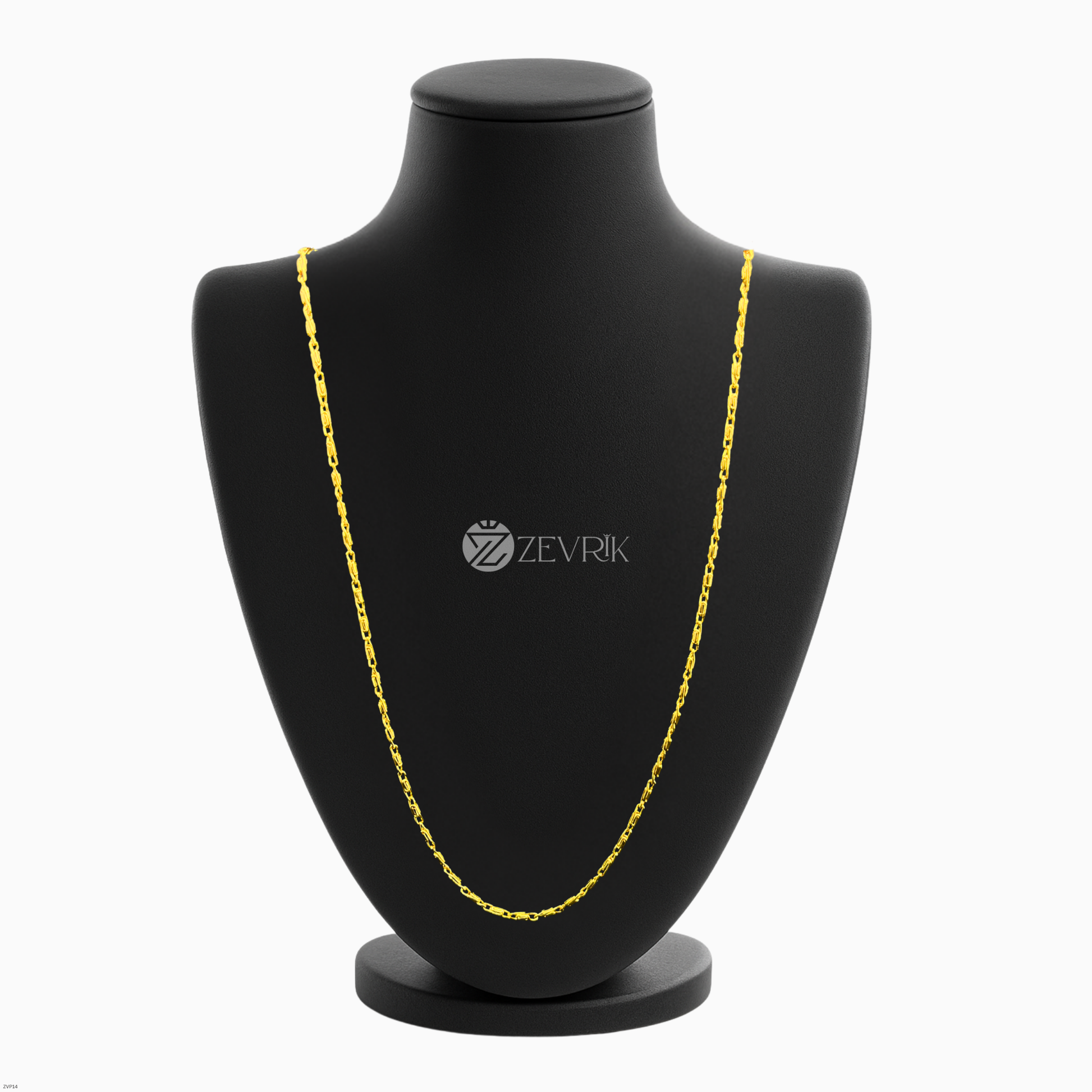 Classic Link Gold Plated Imitation Chain for Women (24 Inch) - Zevrik