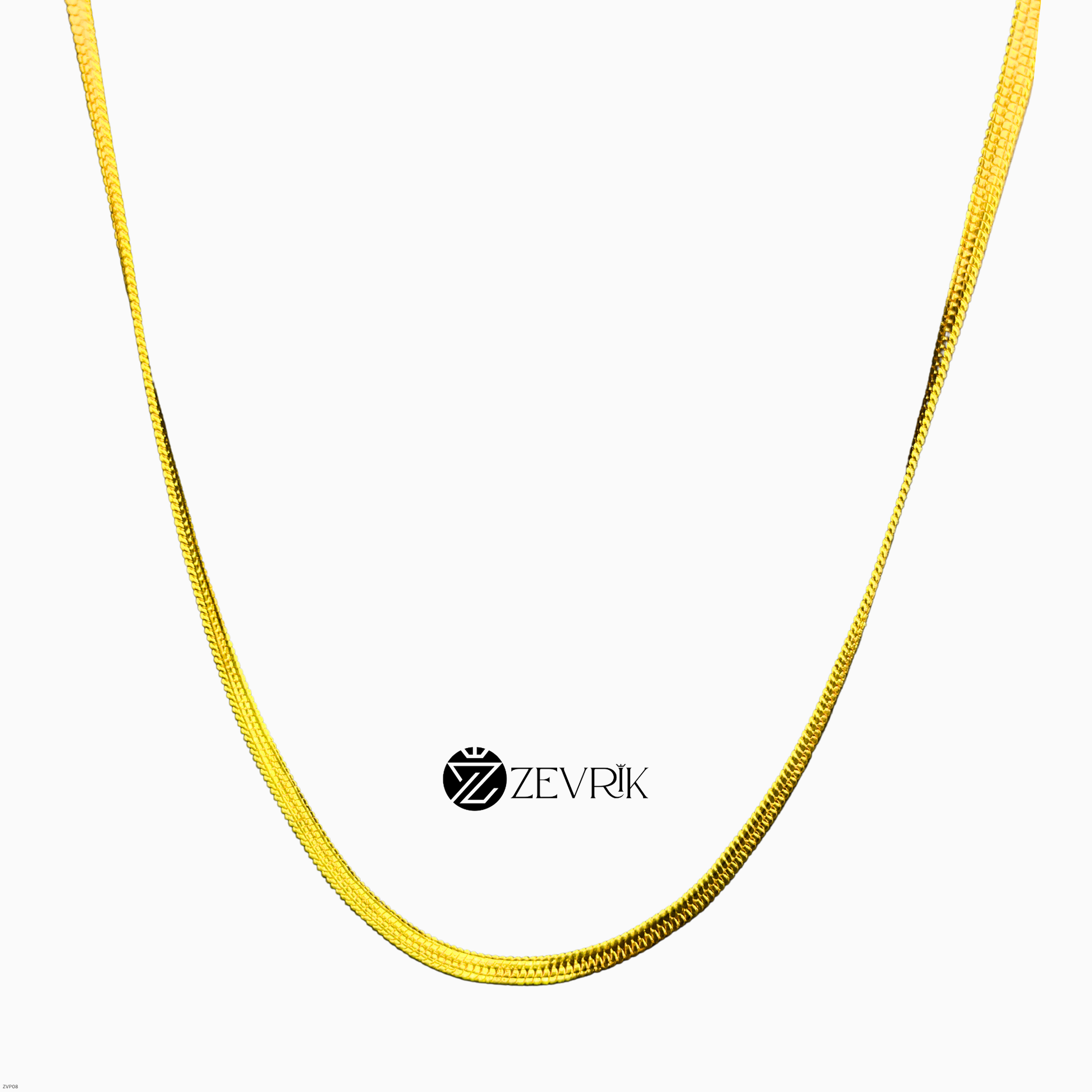 Classic Sleek Gold Plated Imitation Chain for Men & Women (30 Inch) - Zevrik