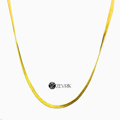 Classic Sleek Gold Plated Imitation Chain for Men & Women (30 Inch) - Zevrik