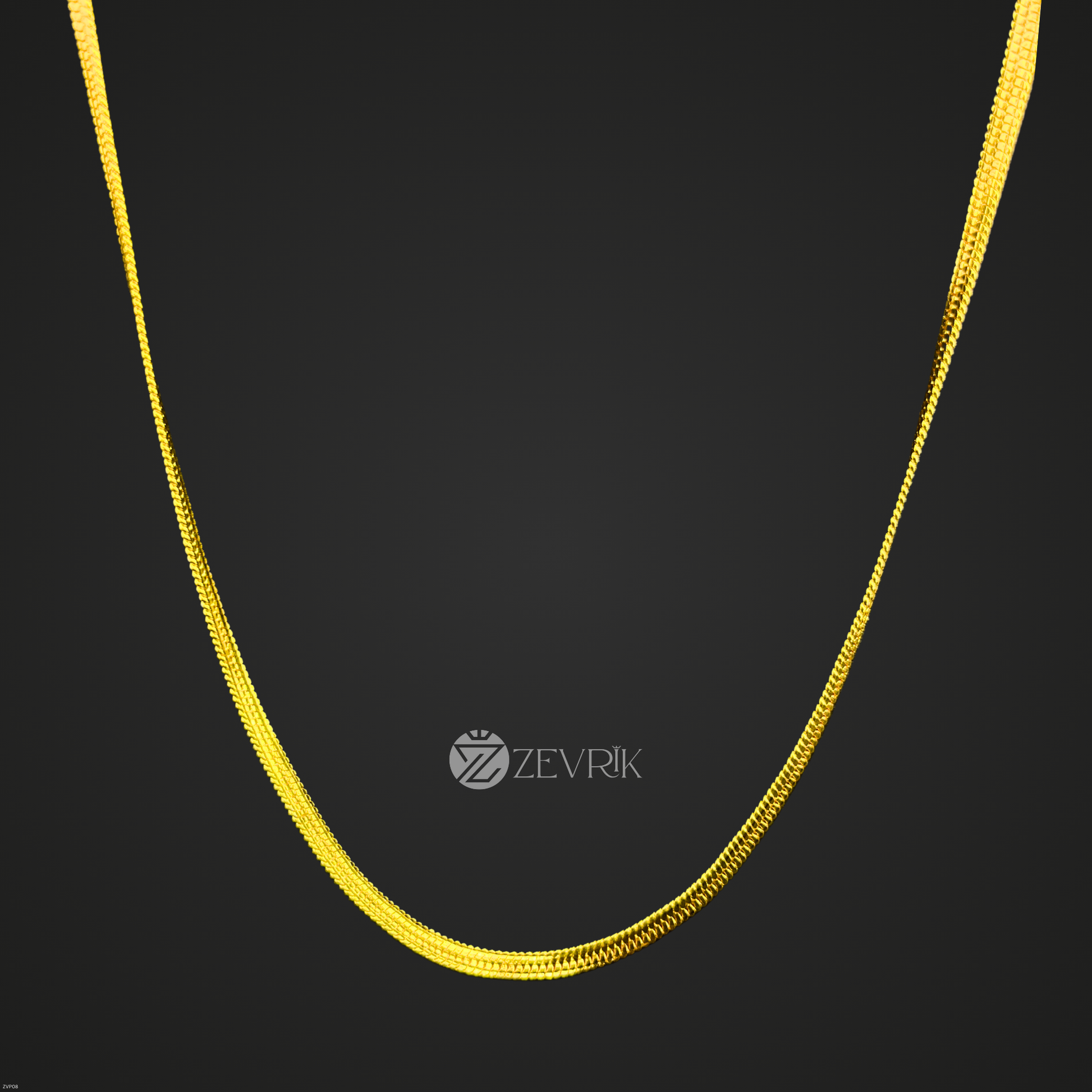 Classic Sleek Gold Plated Imitation Chain for Men & Women (30 Inch) - Zevrik