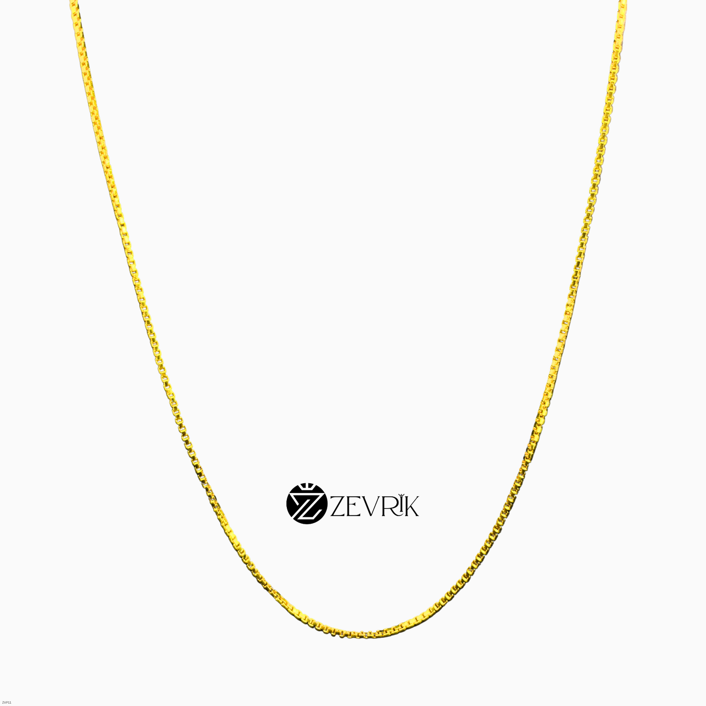 Elegant Daily Wear Sleek Gold Plated Imitation Chain for Men & Women (30 Inch) - Zevrik