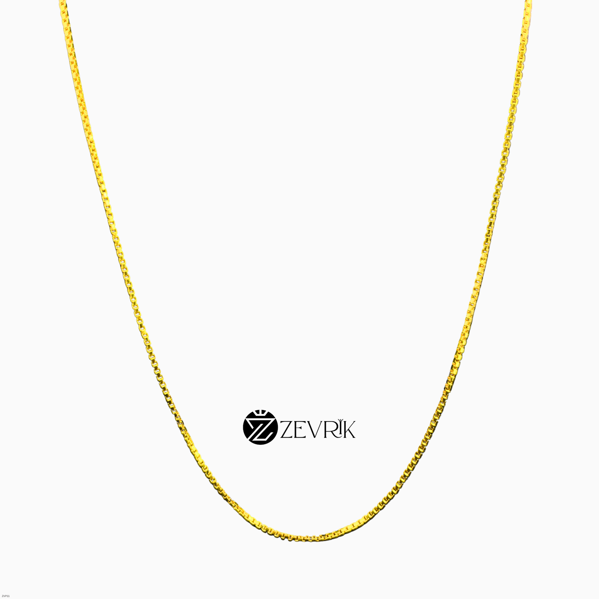 Elegant Daily Wear Sleek Gold Plated Imitation Chain for Men & Women (30 Inch) - Zevrik