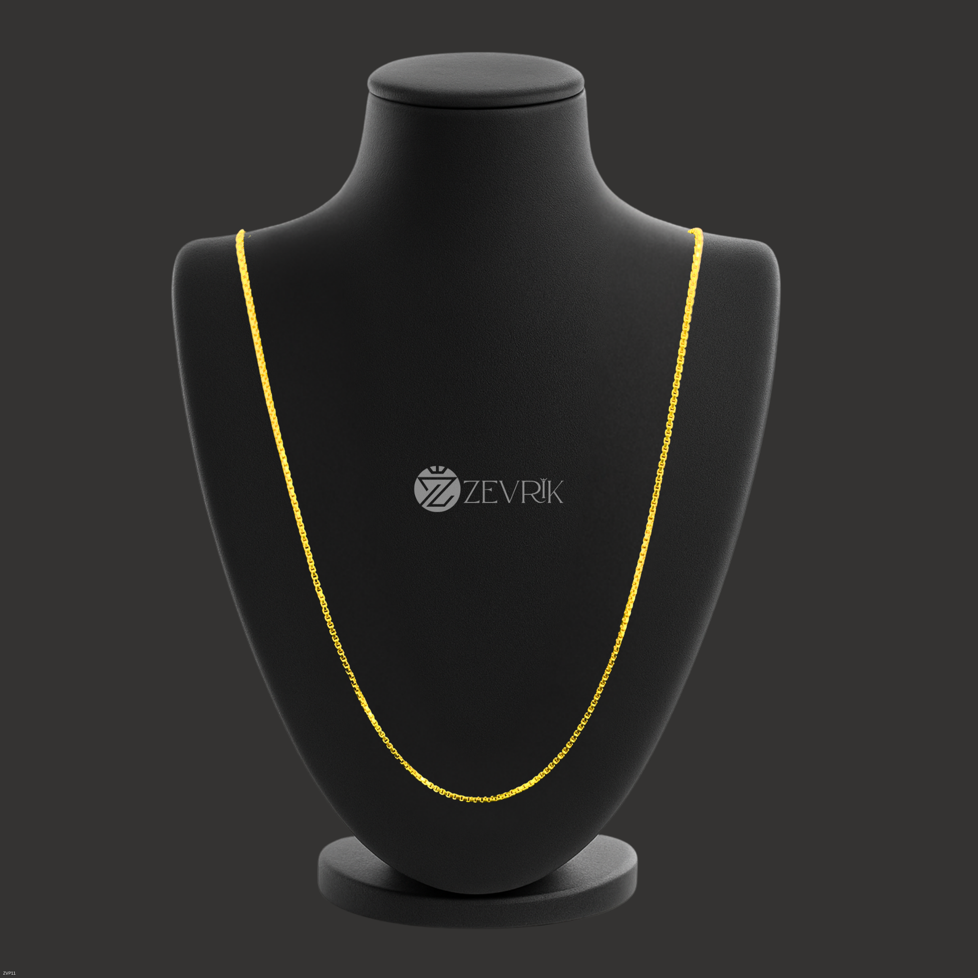 Elegant Daily Wear Sleek Gold Plated Imitation Chain for Men & Women (30 Inch) - Zevrik