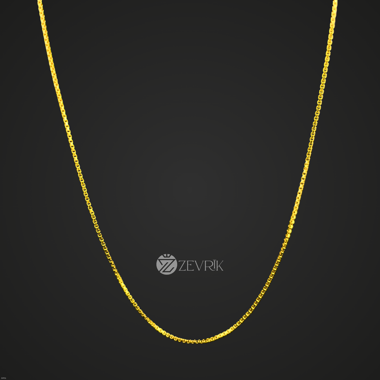 Elegant Daily Wear Sleek Gold Plated Imitation Chain for Men & Women (30 Inch) - Zevrik