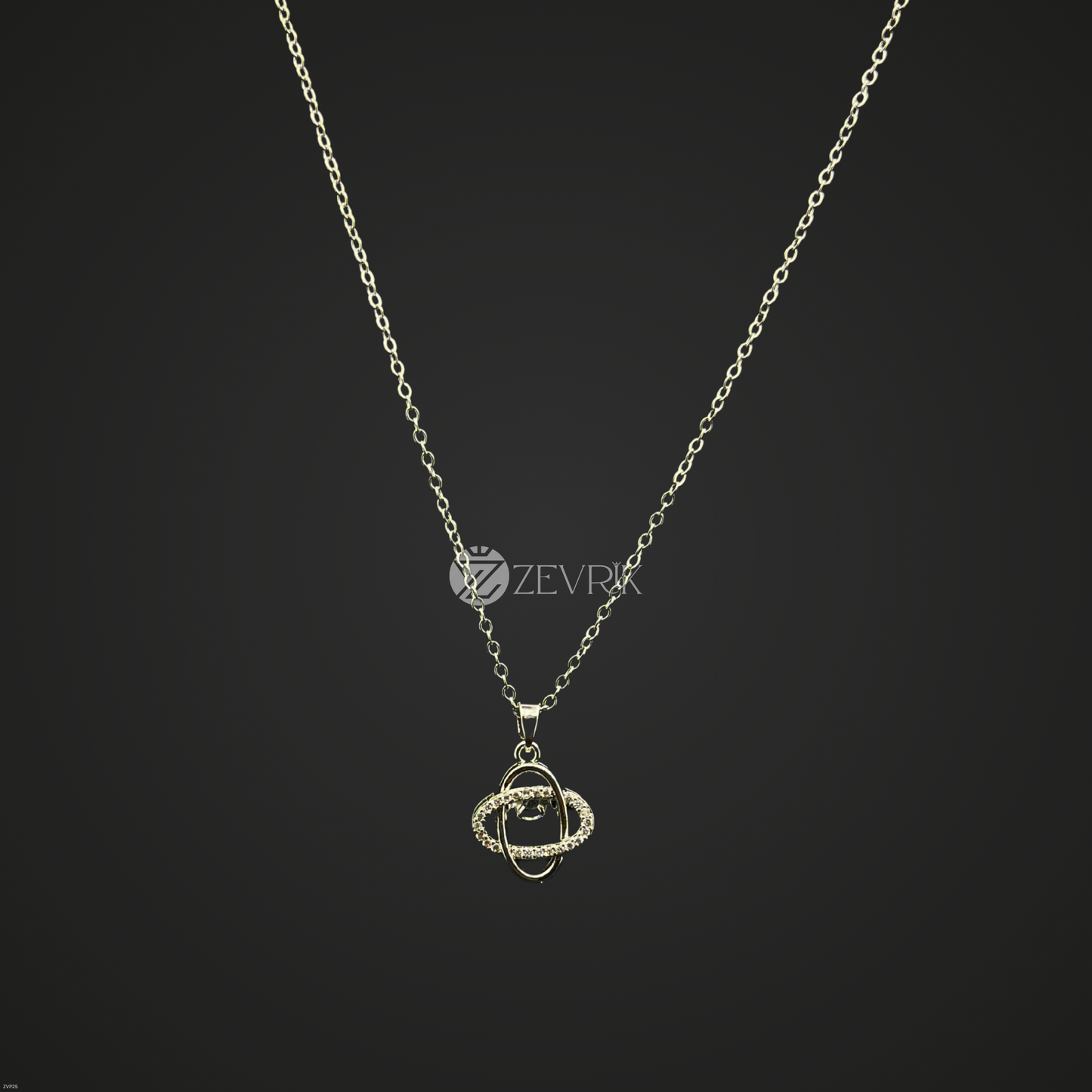 Elegant Silver Plated Knot Pendant Chain Necklace for Women - Zevrik