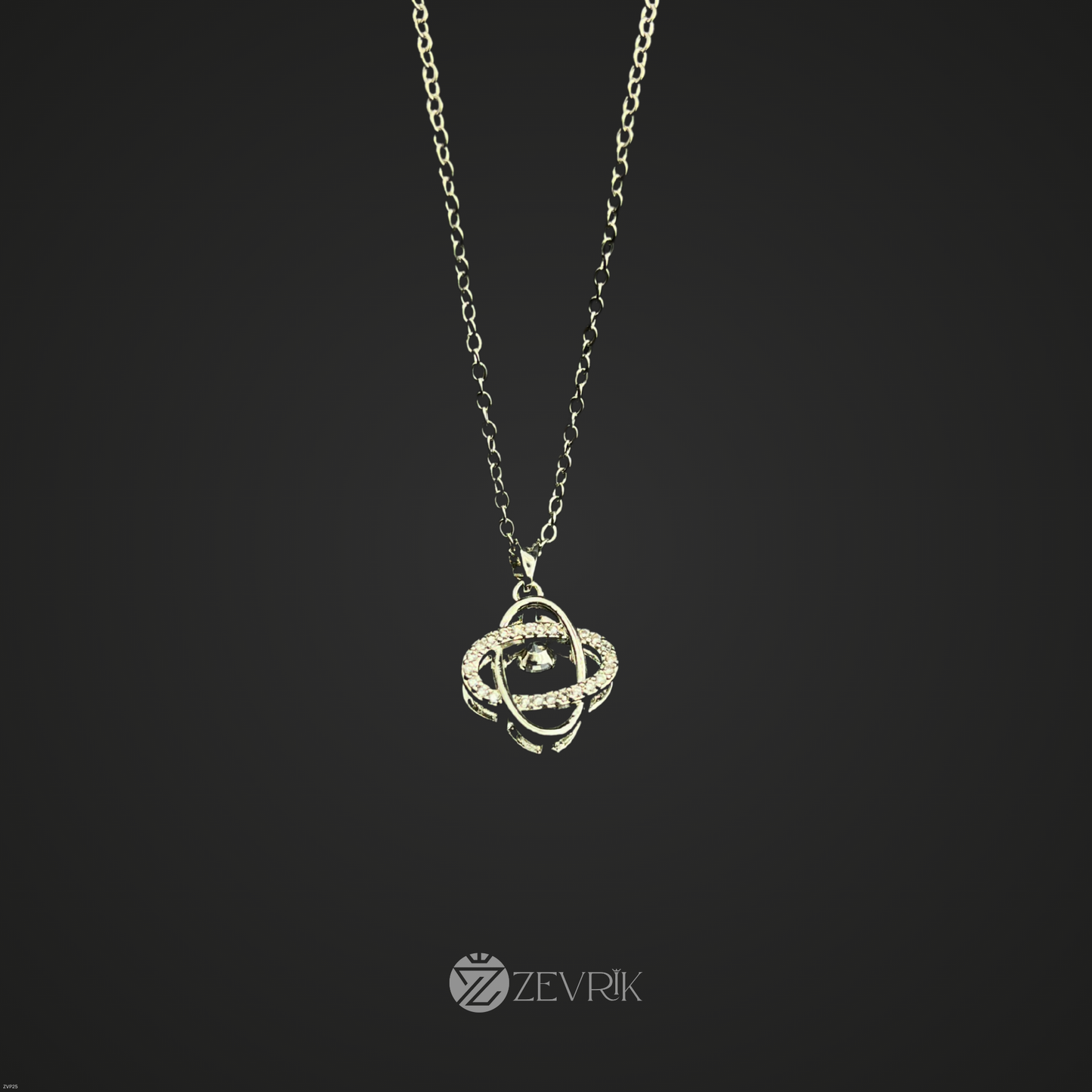 Elegant Silver Plated Knot Pendant Chain Necklace for Women - Zevrik