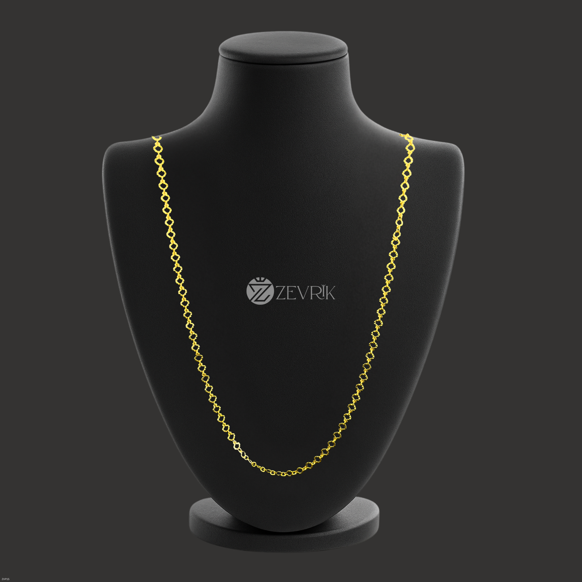 Elegant Twist Link Gold Plated Imitation Chain for Women (24 Inch) - Zevrik