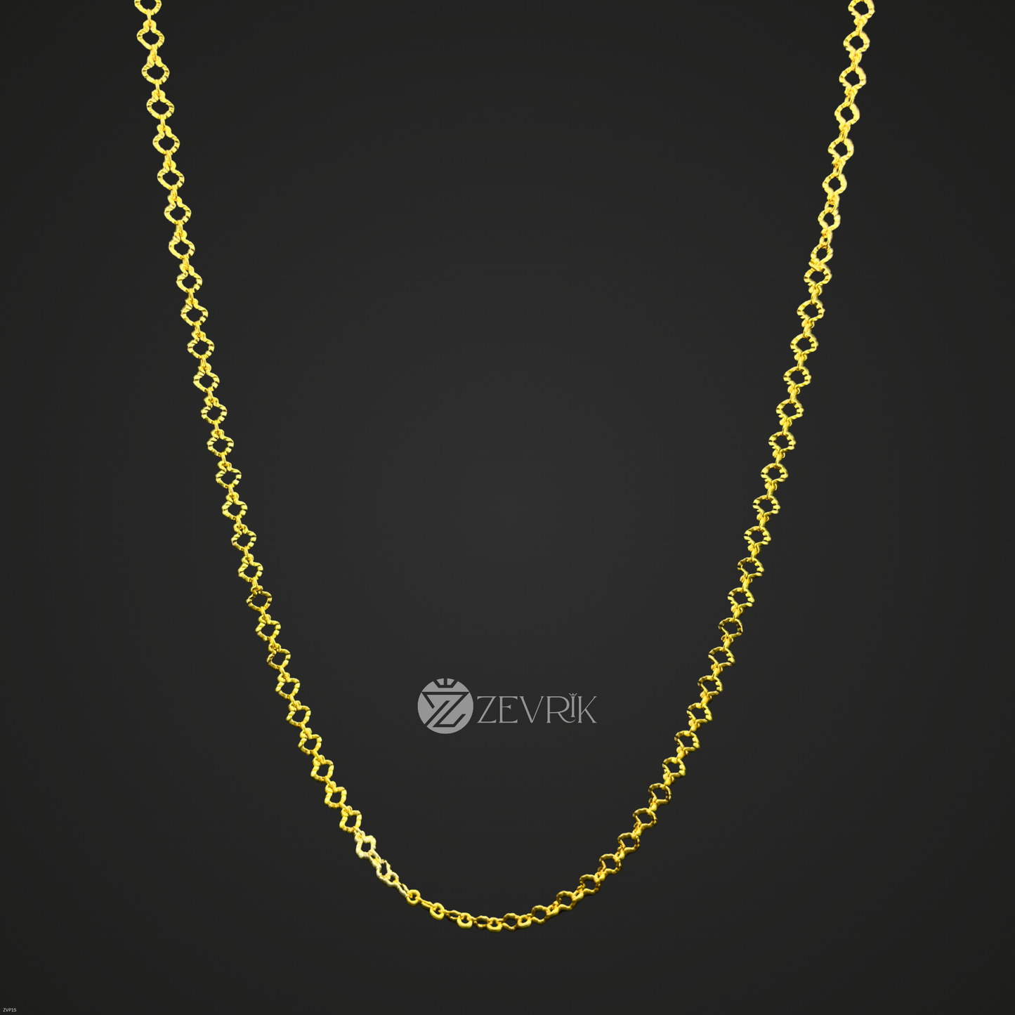 Elegant Twist Link Gold Plated Imitation Chain for Women (24 Inch) - Zevrik