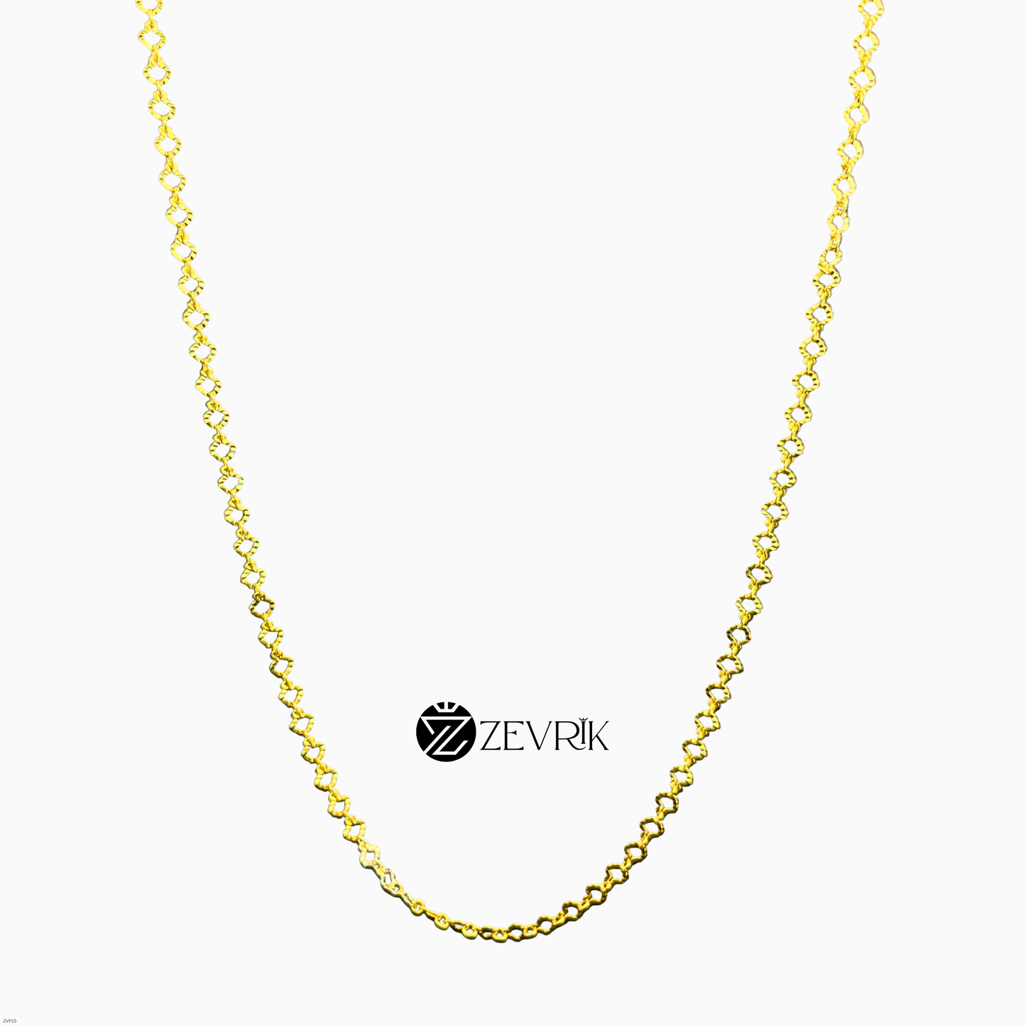 Elegant Twist Link Gold Plated Imitation Chain for Women (24 Inch) - Zevrik
