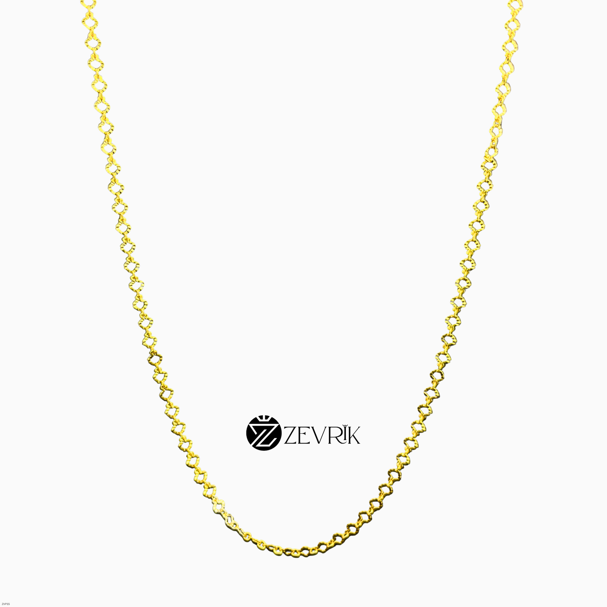 Elegant Twist Link Gold Plated Imitation Chain for Women (24 Inch) - Zevrik