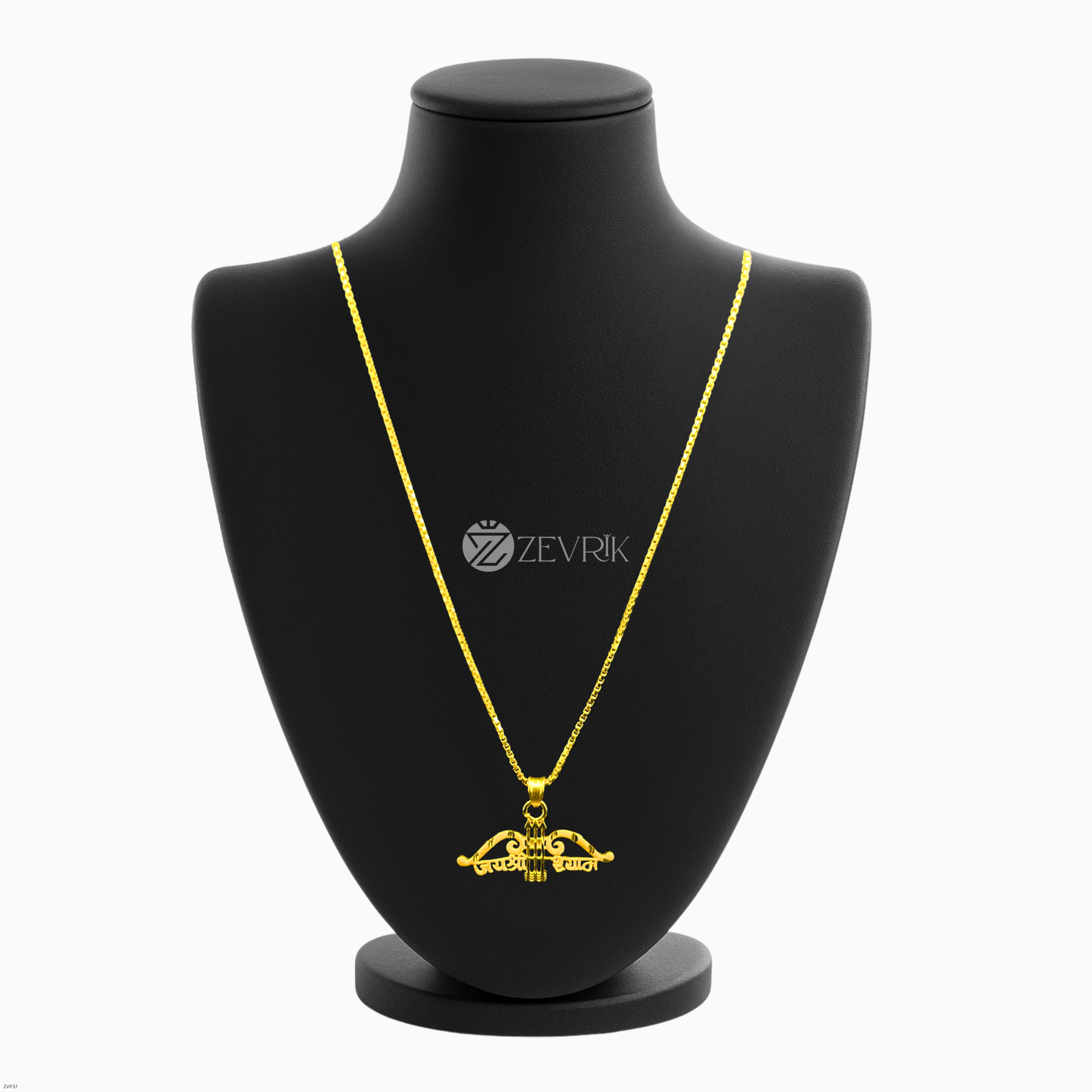 Gold Plated Shree Shyam Pendant Chain for Men & Women (24 Inch) - Zevrik