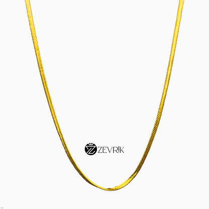 Golden Radiance Gold Plated Rope Chain for Men & Women (30 Inch) - Zevrik