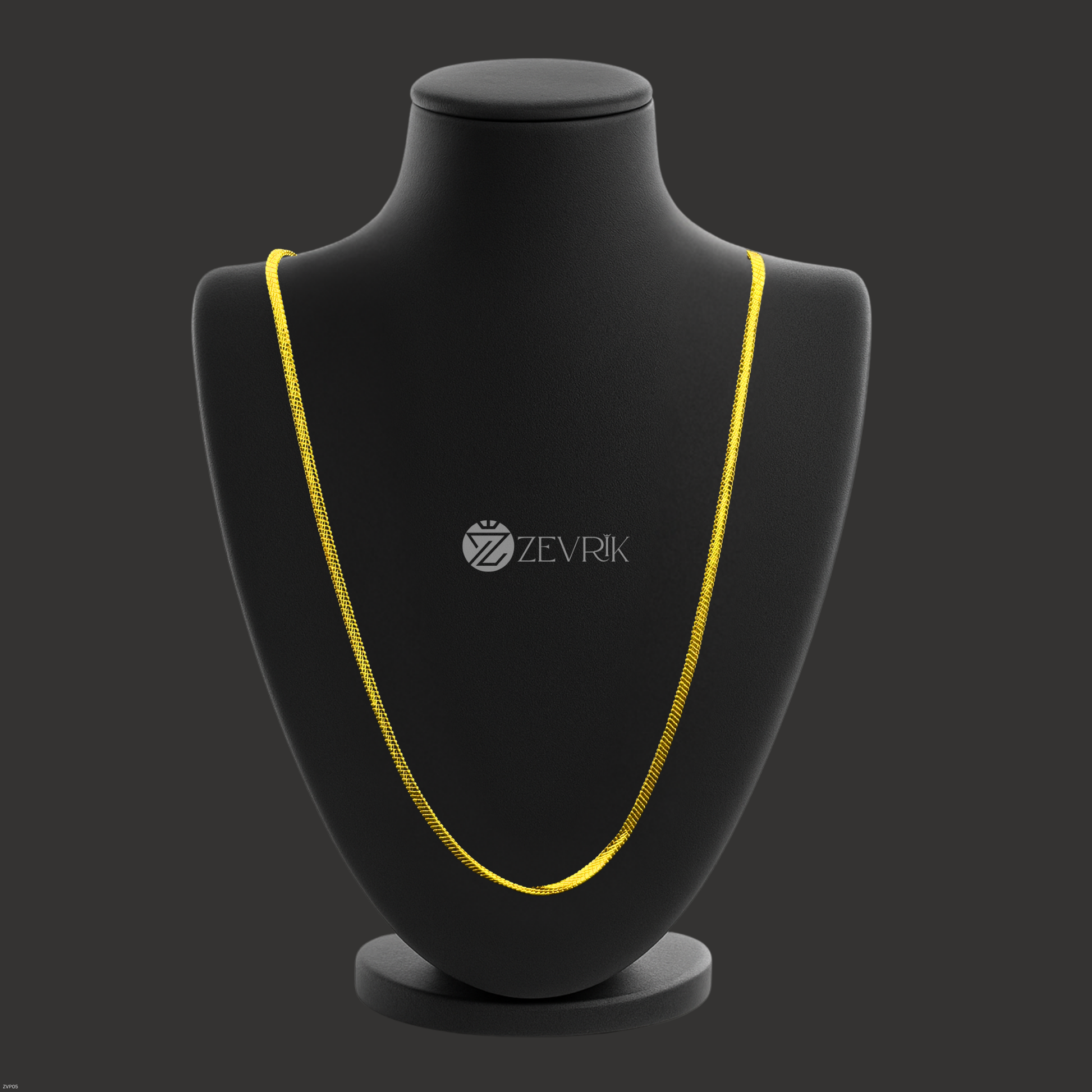 Golden Radiance Gold Plated Rope Chain for Men & Women (30 Inch) - Zevrik