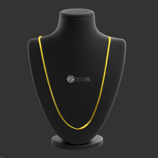 Golden Radiance Gold Plated Rope Chain for Men & Women (30 Inch) - Zevrik