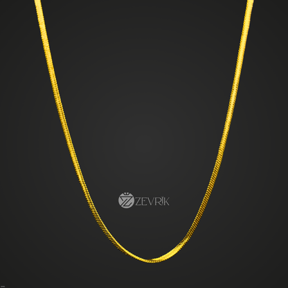 Golden Radiance Gold Plated Rope Chain for Men & Women (30 Inch) - Zevrik