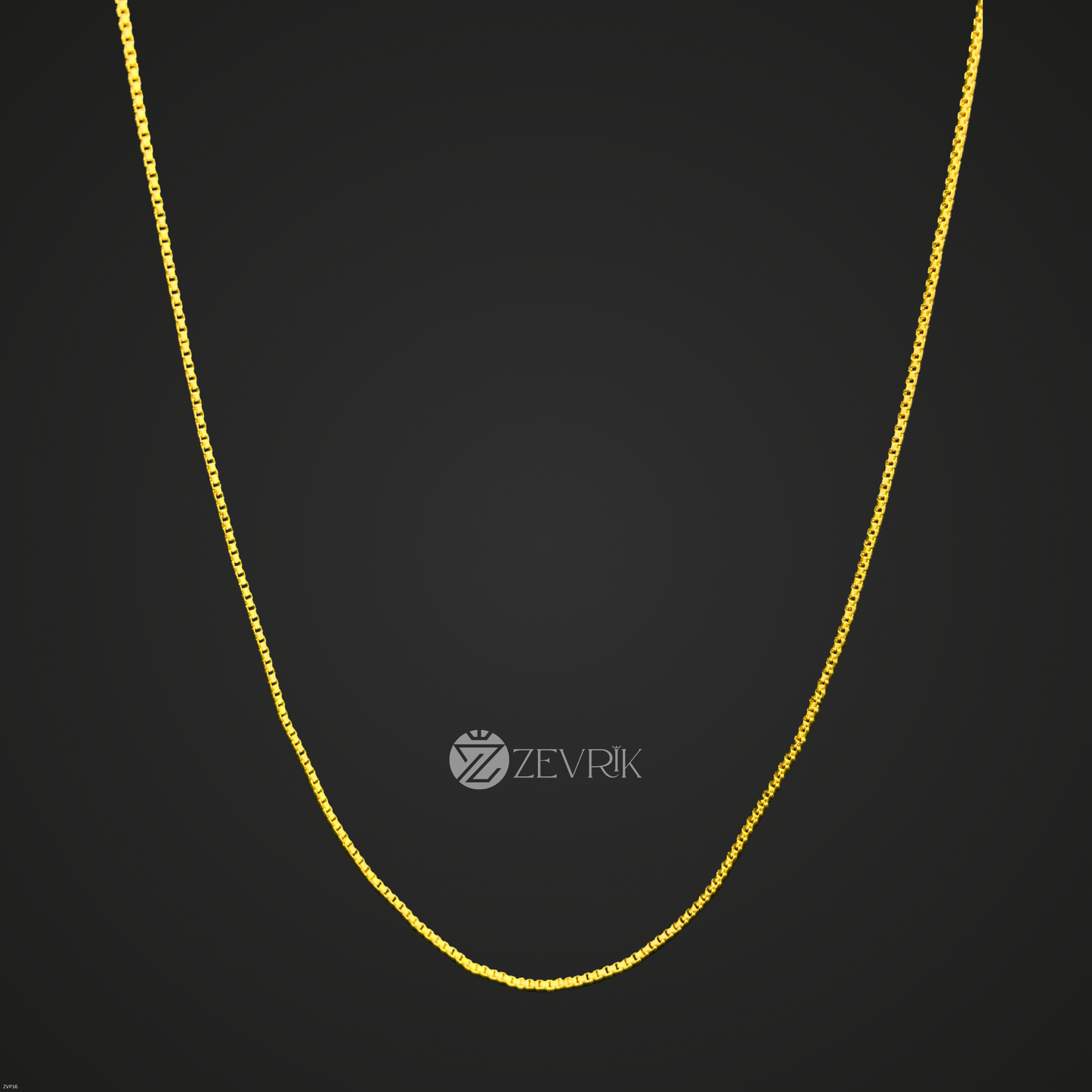 Sleek Box Link Gold Plated Imitation Chain for Women (24 Inch) - Zevrik