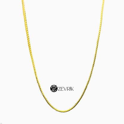 Sleek Gold Plated Imitation Chain for Men & Women (24 Inch) - Zevrik