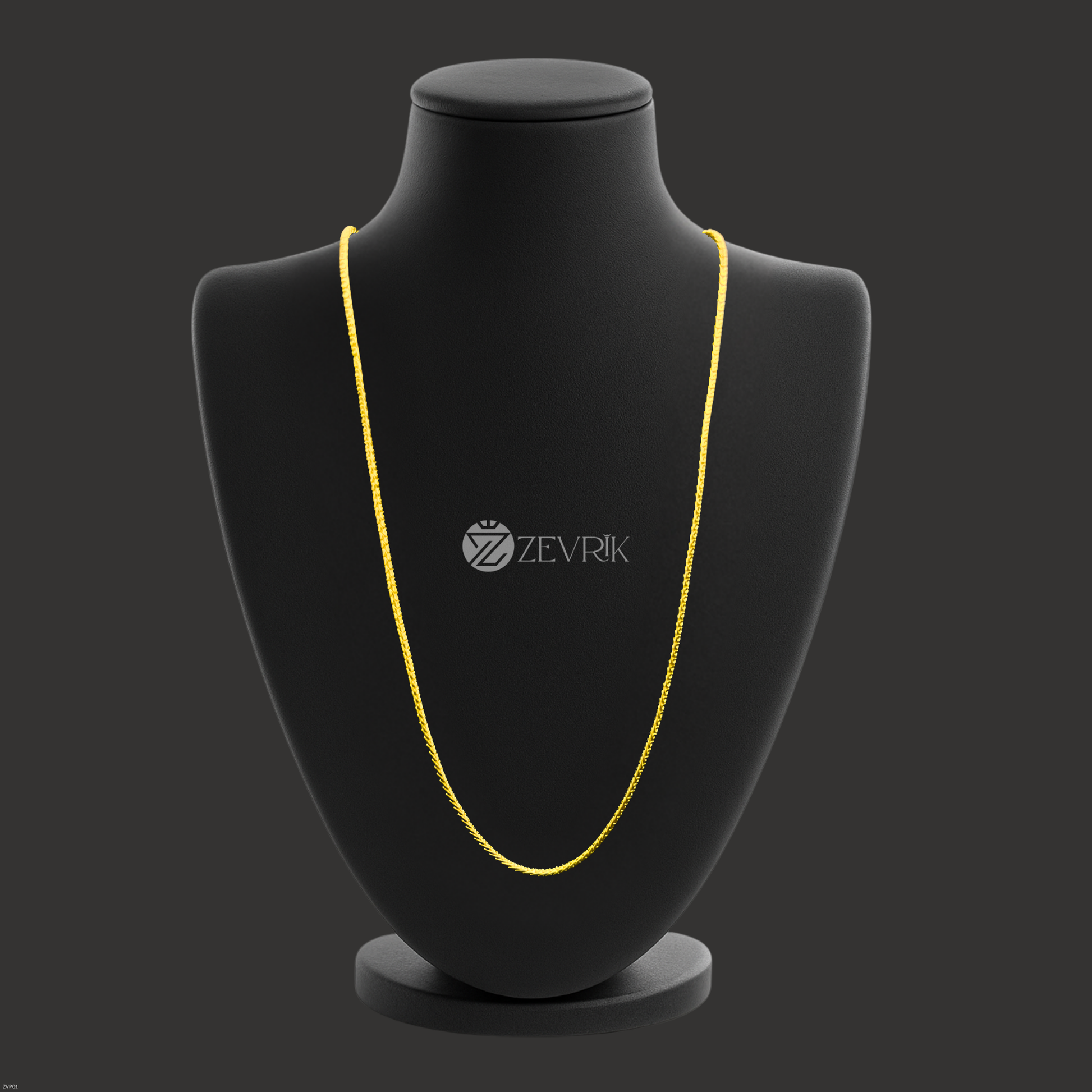 Sleek Gold Plated Imitation Chain for Men & Women (24 Inch) - Zevrik