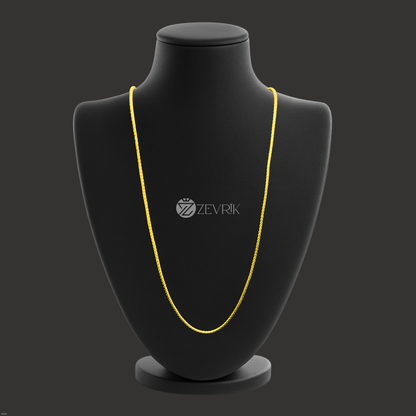 Sleek Gold Plated Imitation Chain for Men & Women (24 Inch) - Zevrik
