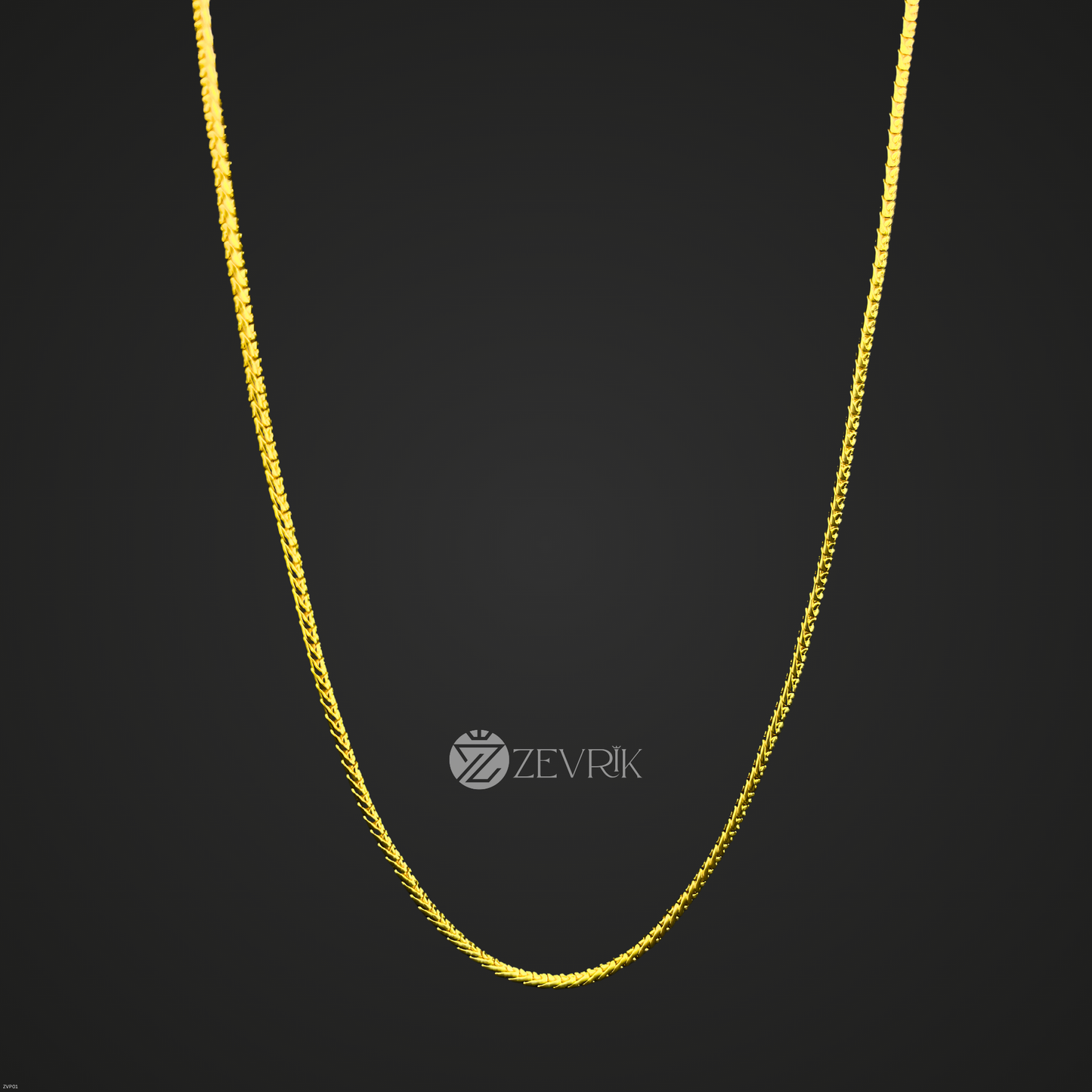 Sleek Gold Plated Imitation Chain for Men & Women (24 Inch) - Zevrik