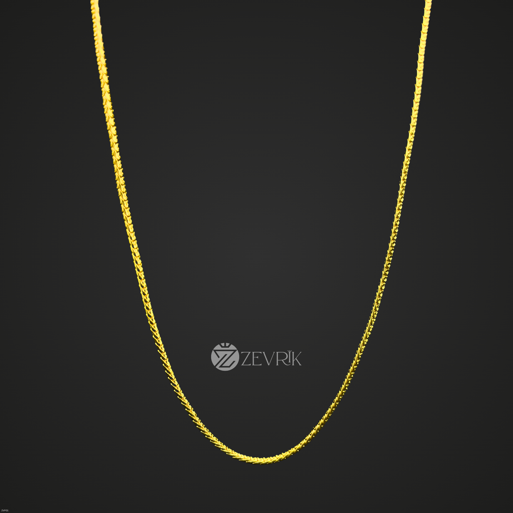 Sleek Gold Plated Imitation Chain for Men & Women (24 Inch) - Zevrik