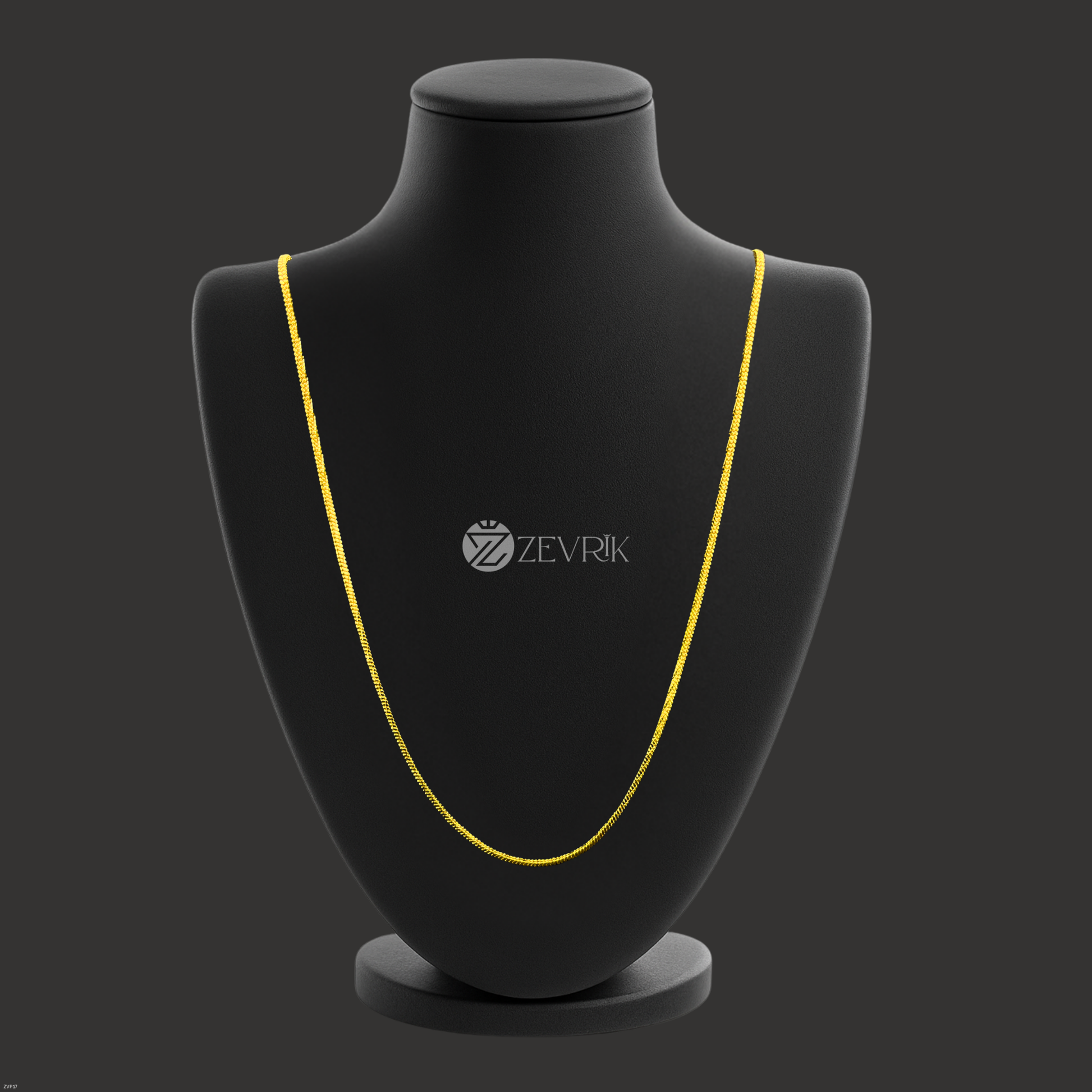 Smooth Snake Gold Plated Unisex Imitation Chain (30 Inch) - Zevrik