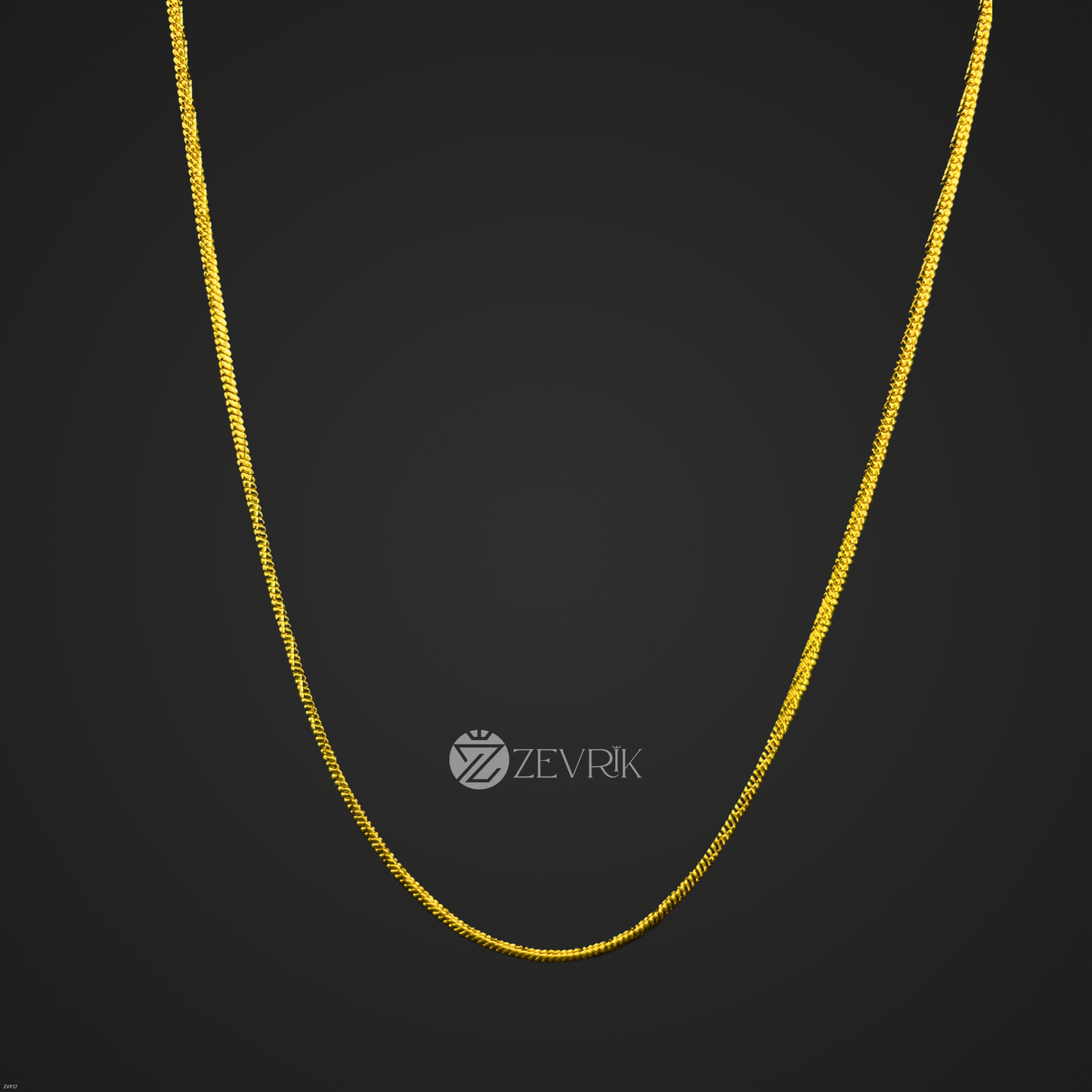 Smooth Snake Gold Plated Unisex Imitation Chain (30 Inch) - Zevrik