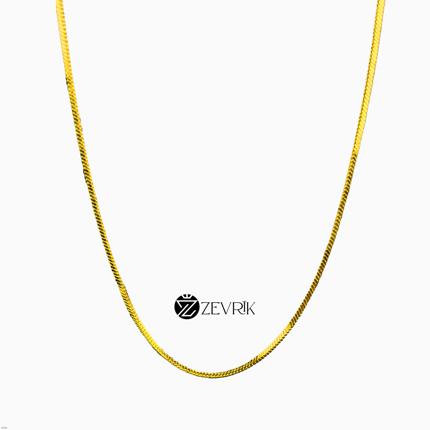 Unisex Classic Gold Plated Box Chain for Men & Women (30 Inch) - Zevrik