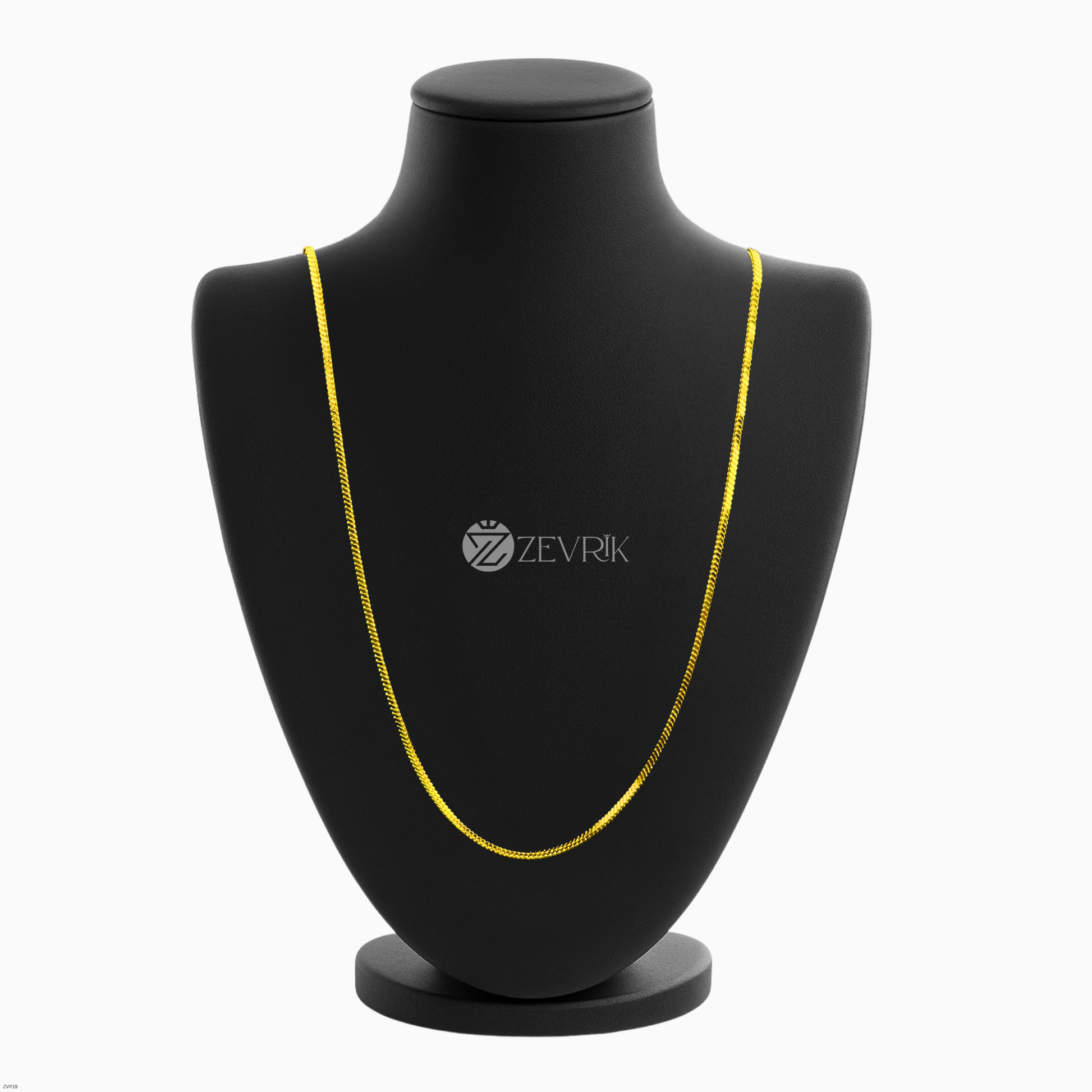 Unisex Classic Gold Plated Box Chain for Men & Women (30 Inch) - Zevrik