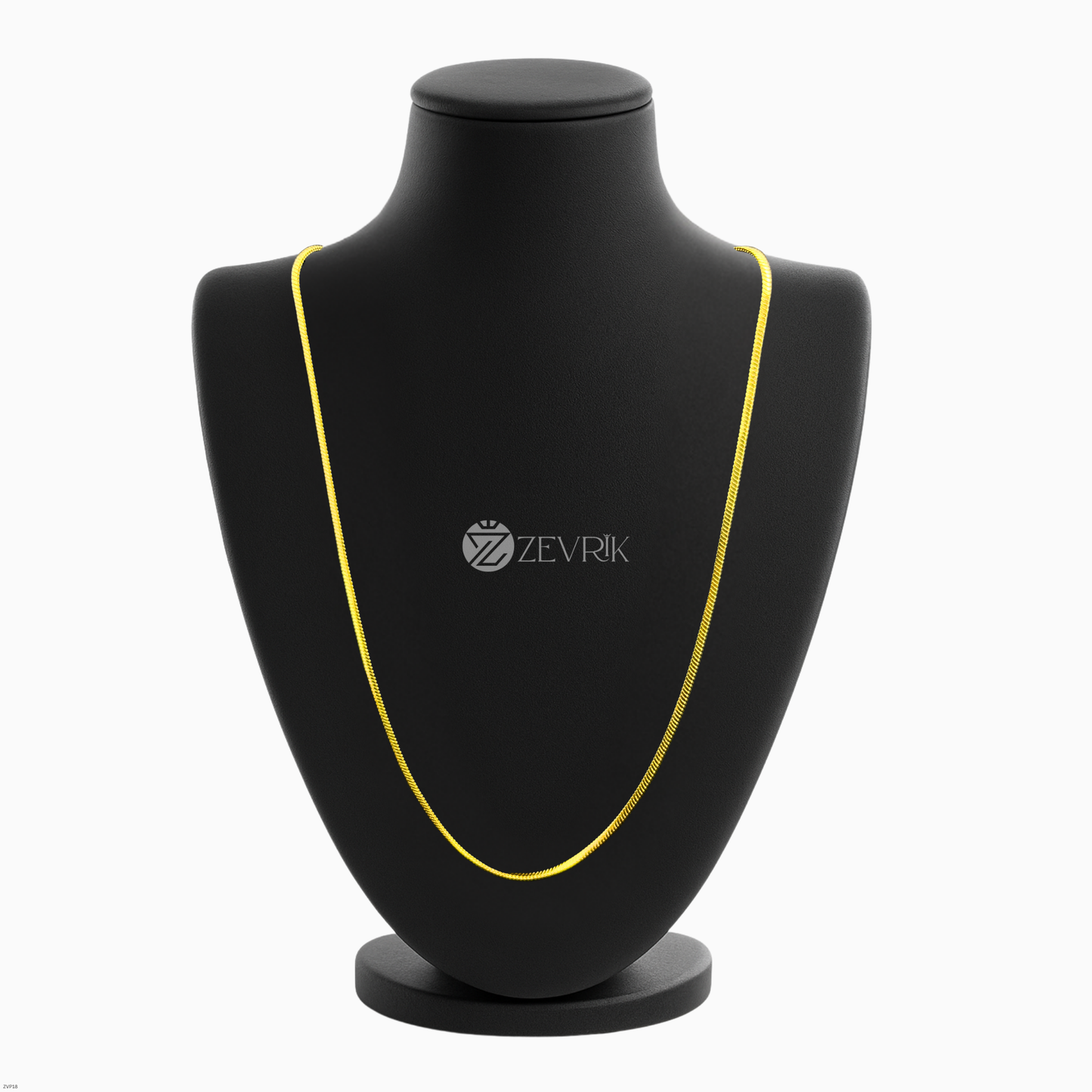 Unisex Slim Gold Plated Snake Chain for Men & Women (24 Inch) - Zevrik