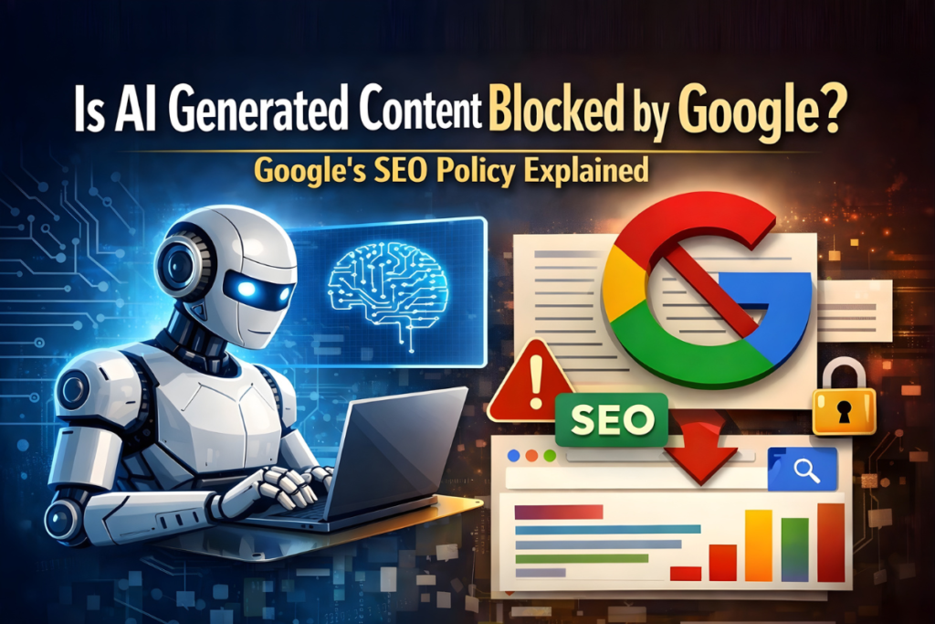 Is AI-Generated Content Blocked by Google Google SEO Policy Explained (2026 Guide)